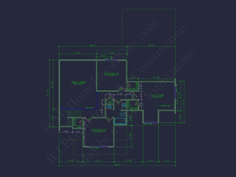 Modern house Plan with 2-Story Blueprint & CAD Designs