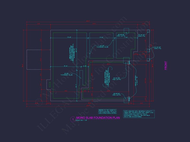 Modern house Plan with 4 Bedrooms, 2 Stories & CAD Designs