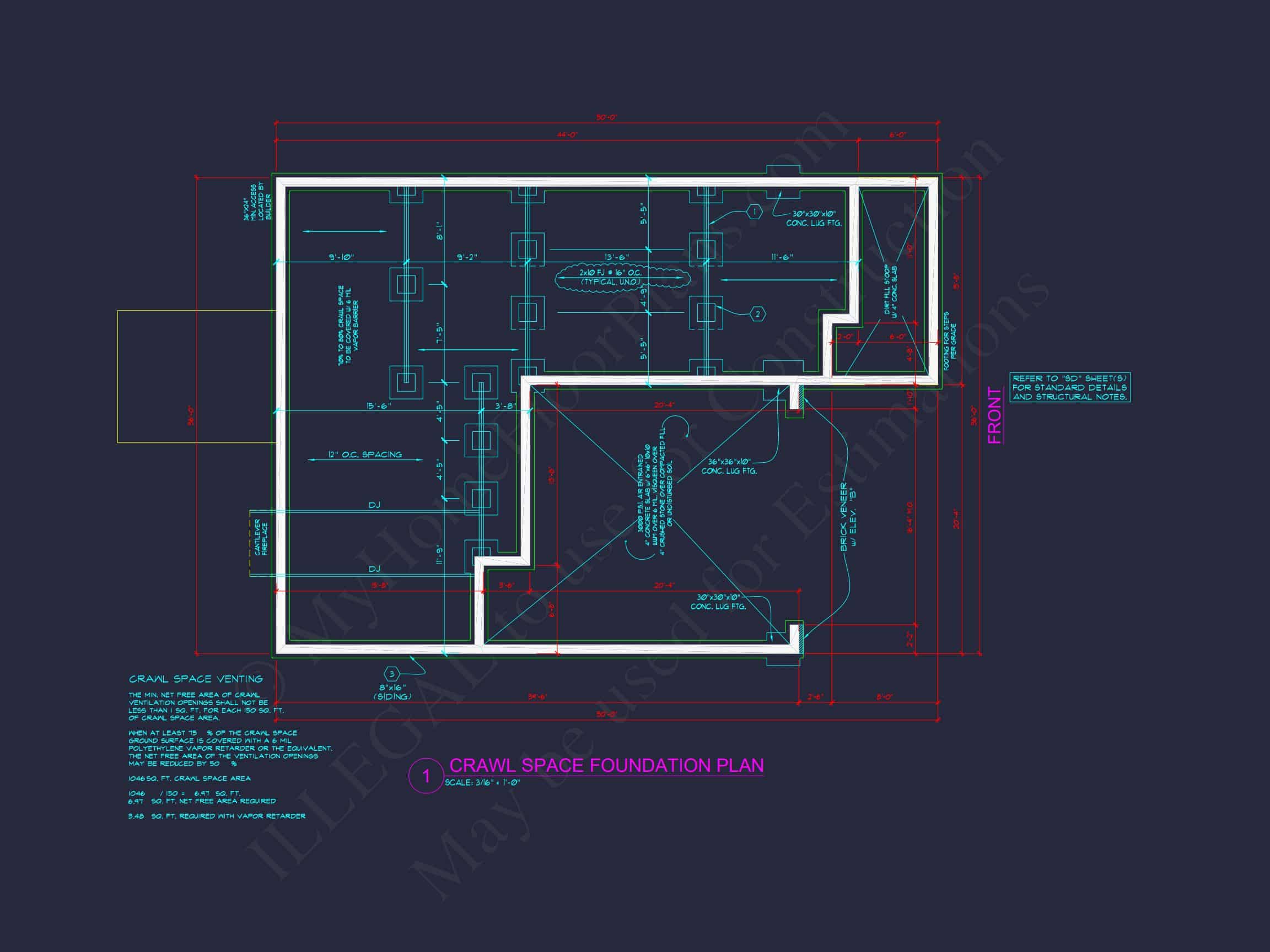 Modern house Plan with 4 Bedrooms,2 Stories & CAD Designs