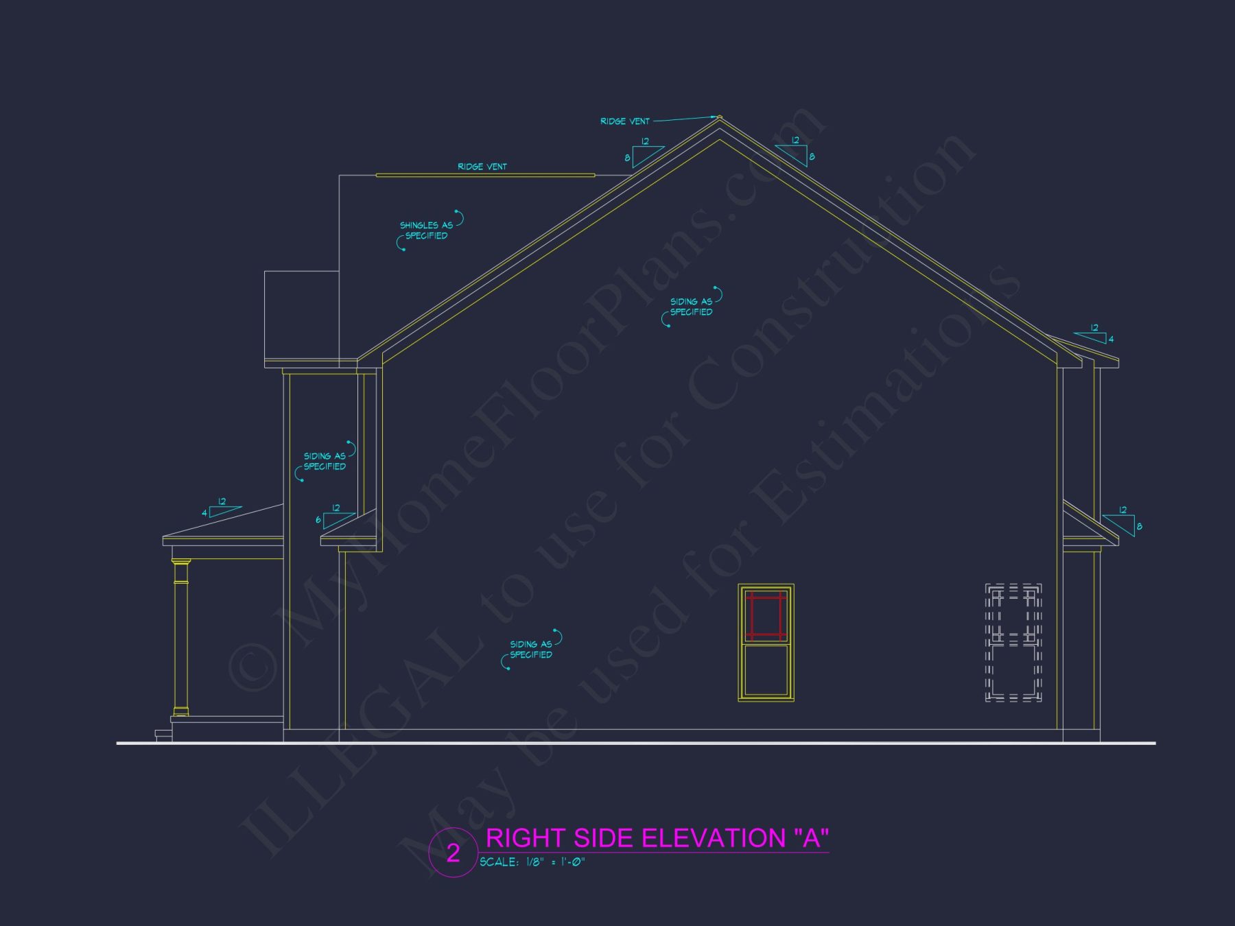 Modern house Plan with 4 Bedrooms, 2.5 Baths, and CAD Designs