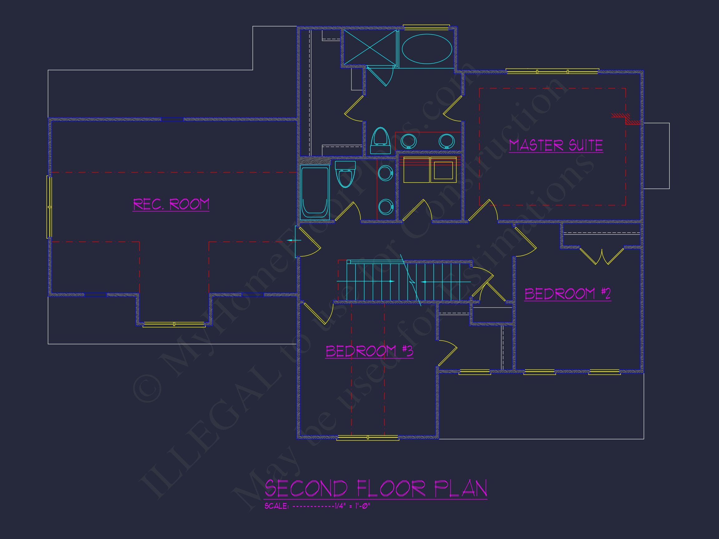 Modern house Plan with Architectural Designs and CAD Features