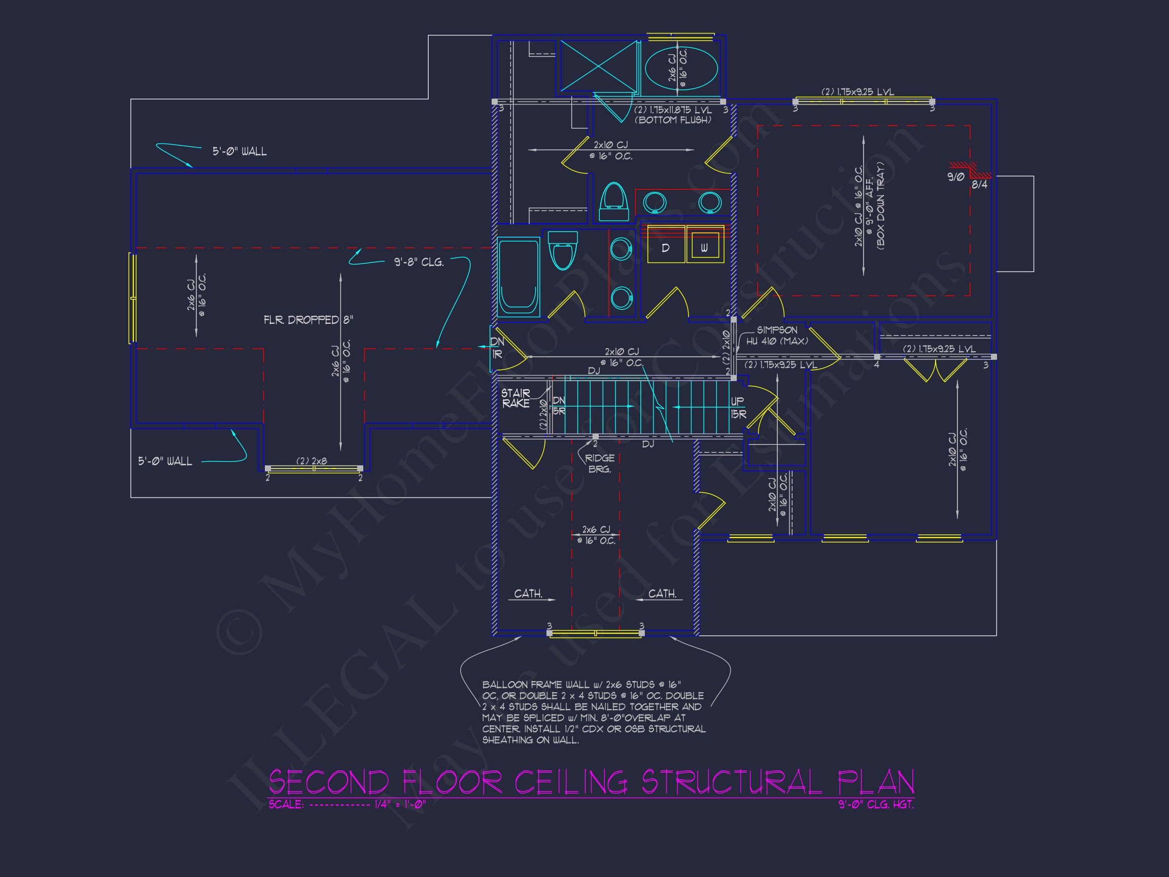 Modern house Plan with Architectural Designs and CAD Features