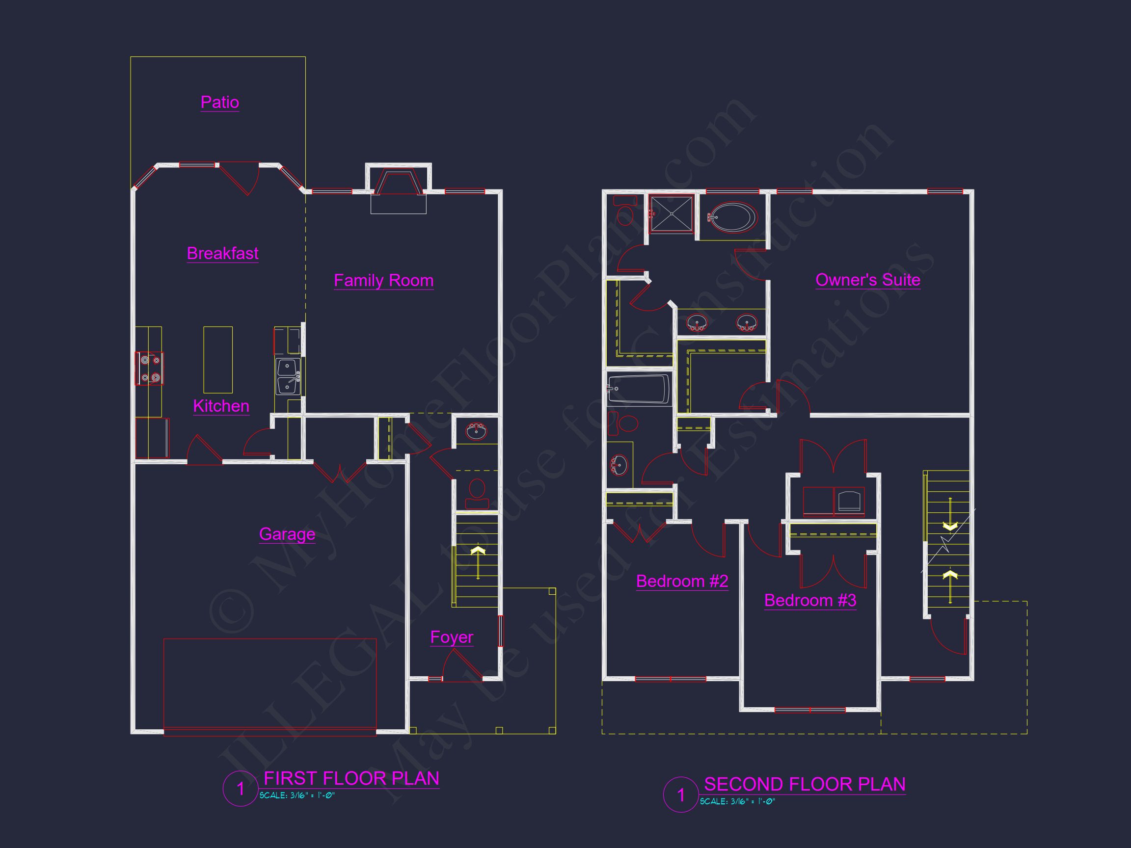 Modern house Plan with CAD Designs and Blueprint Flexibility