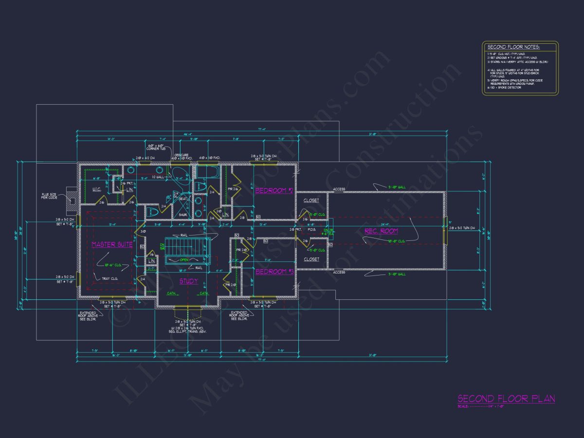 Modern house Plan with CAD Designs: Spacious 2-Story Blueprint