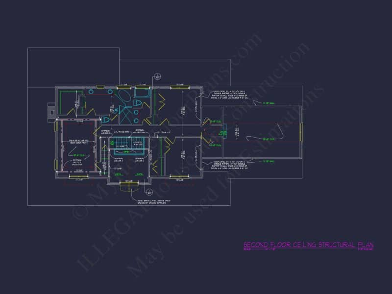 Modern house Plan with CAD Designs: Spacious 2-Story Blueprint