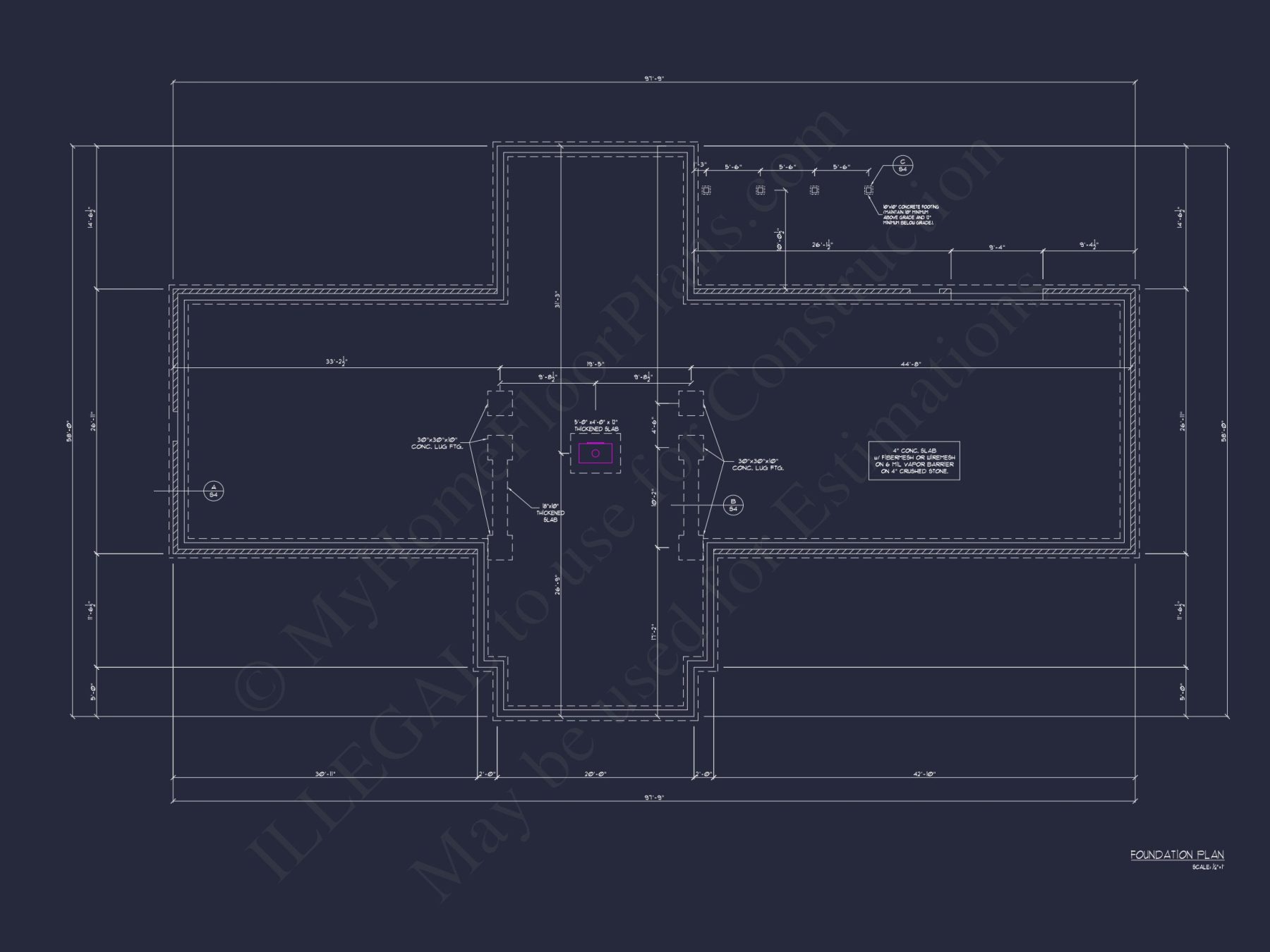 Modern house Plan with Open Floor Plan and Ranch Design