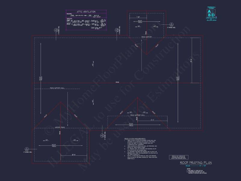 Modern house Plan with Open Floor Plan & CAD Designs