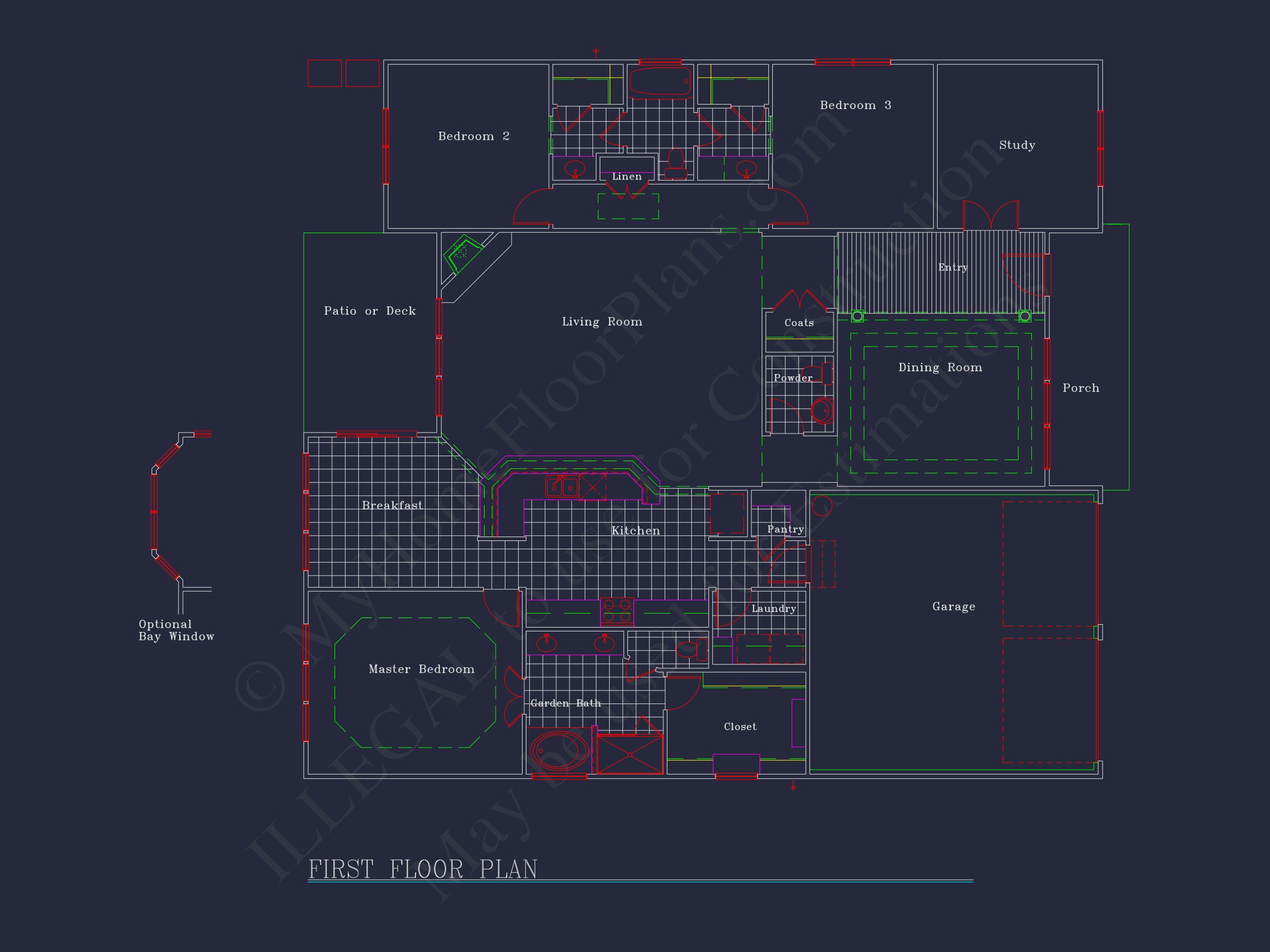 Modern house Plan: Blueprint,CAD Designs for Spacious Living