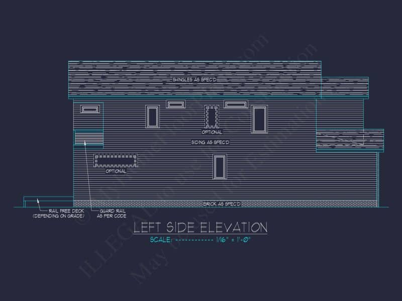 Modern house Plan with 2 Floors and Open-Concept Designs