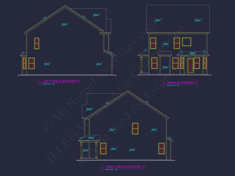 Modern house Plan with CAD Designs and Blueprint Flexibility