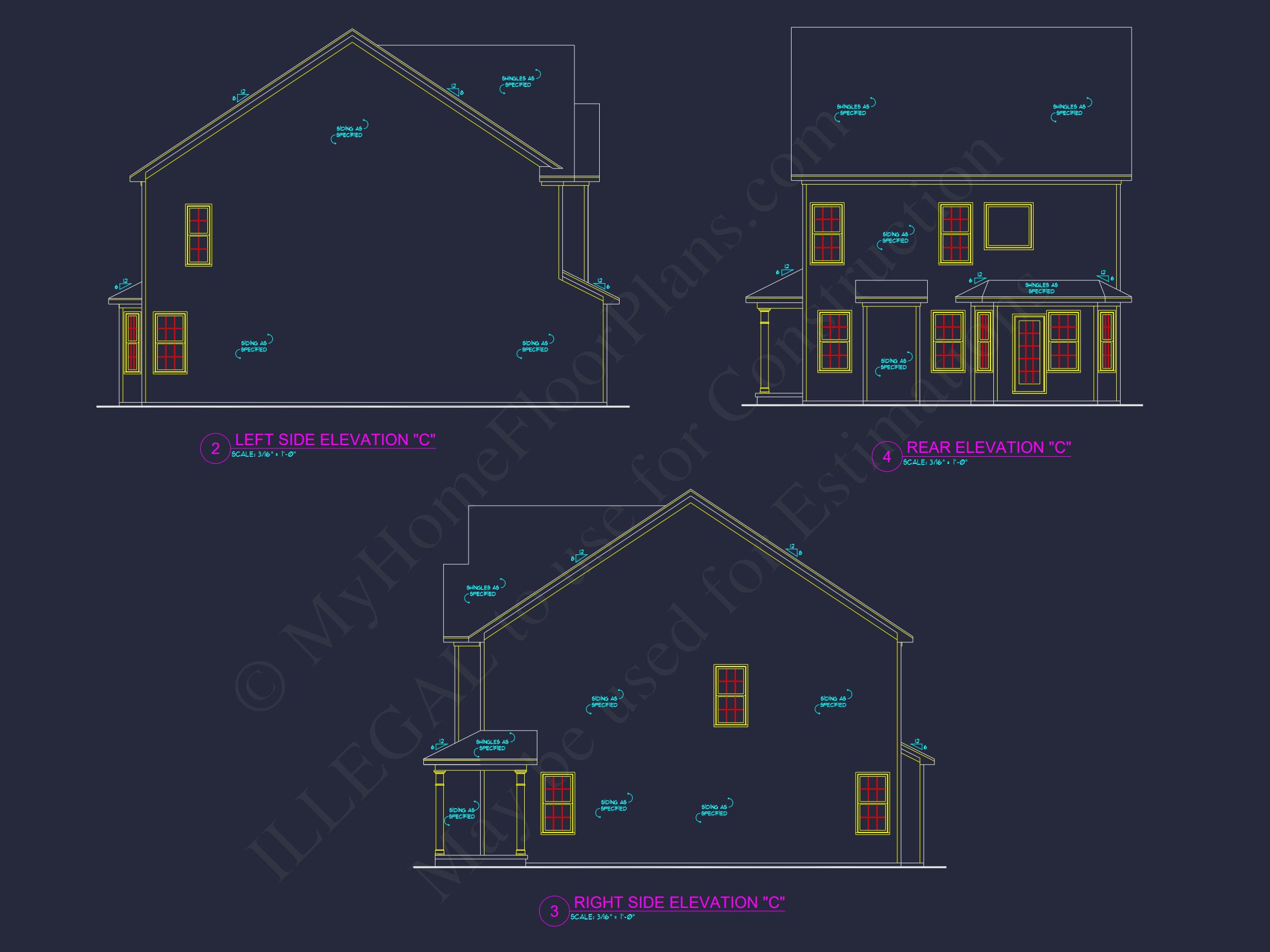 Modern house Plan with CAD Designs and Blueprint Flexibility