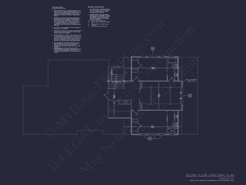 Modern Southern house Plan with Detailed CAD Architecture