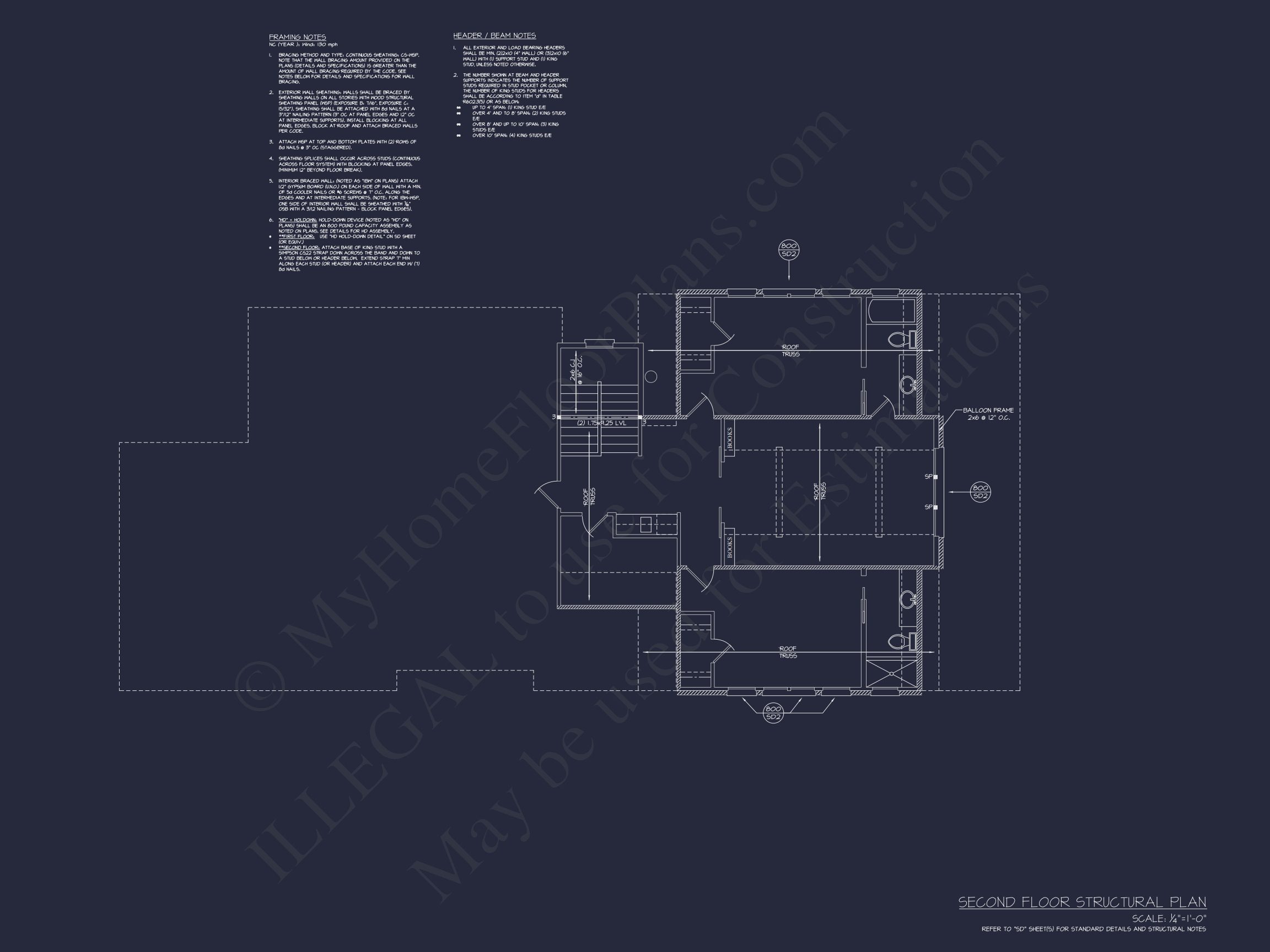 Modern Southern house Plan with Detailed CAD Architecture