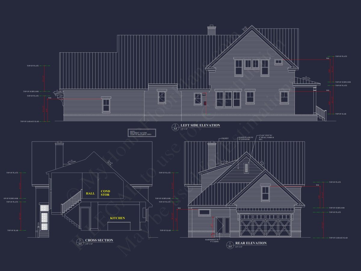 Modern Southern house Plan with Detailed CAD Architecture