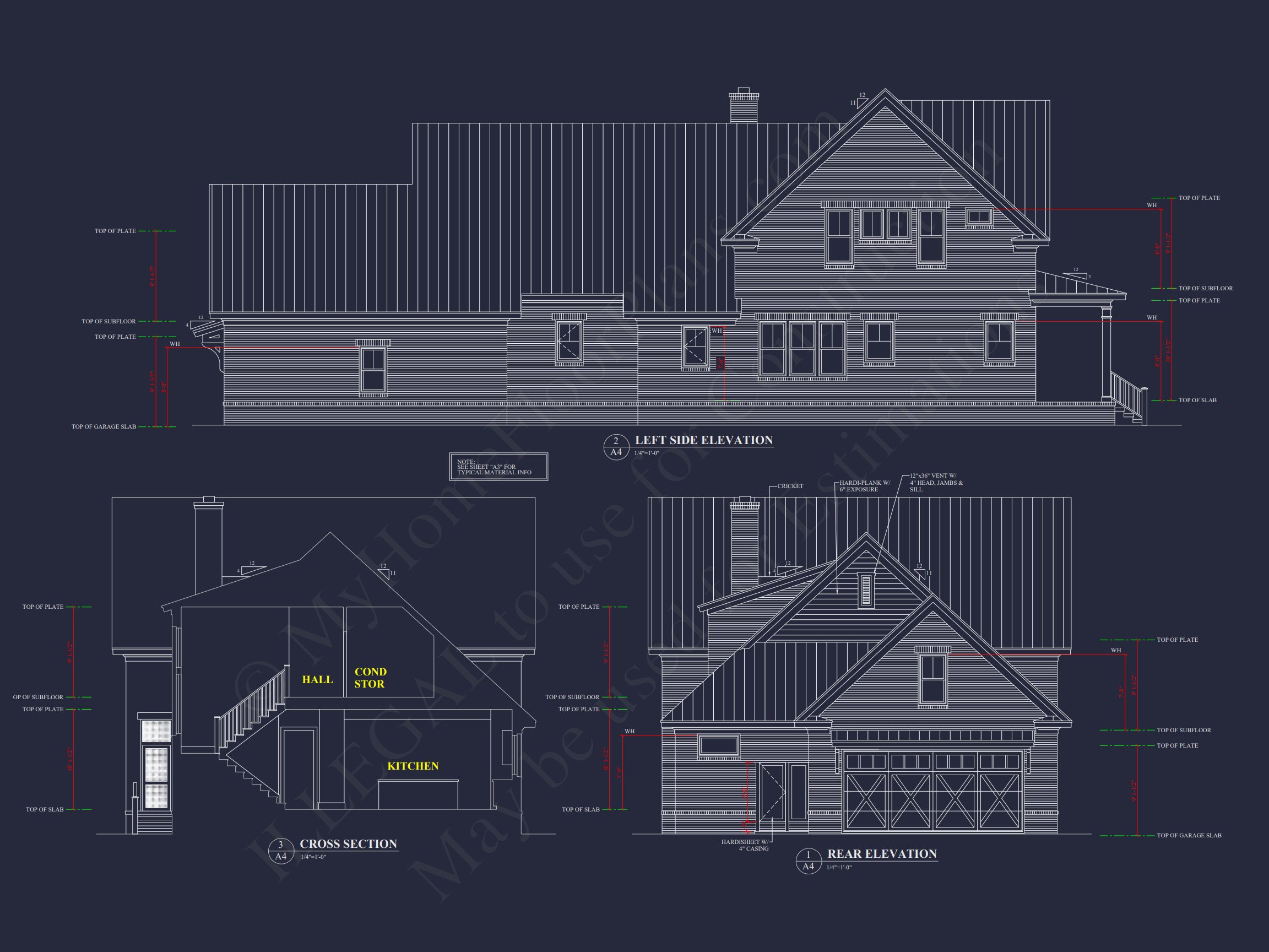 Modern Southern house Plan with Detailed CAD Architecture