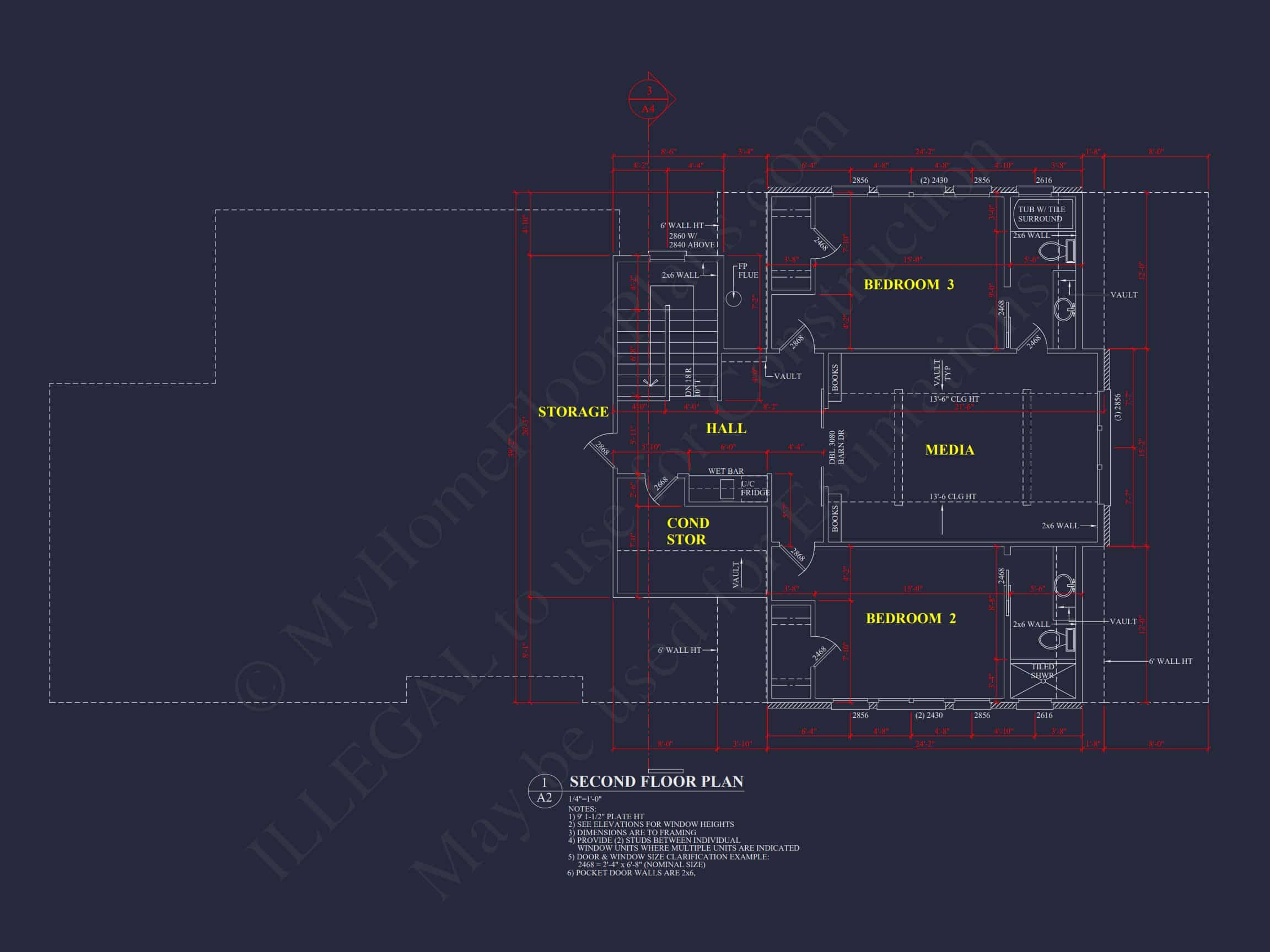 Modern Southern house Plan with Detailed CAD Architecture