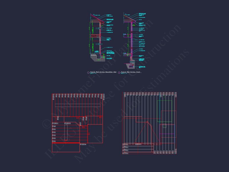Modern Suburban house Floor Plan with CAD Architectural Designs