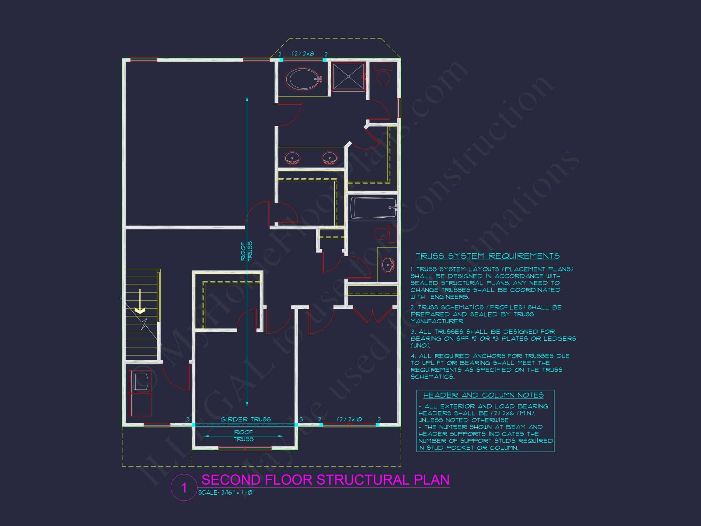 Modern Suburban house Plan: 2-Story Blueprint with CAD Designs