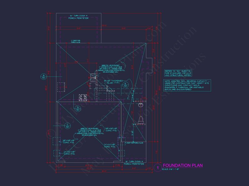 Modern Suburban house Plan with 2 Floors and Open Layout