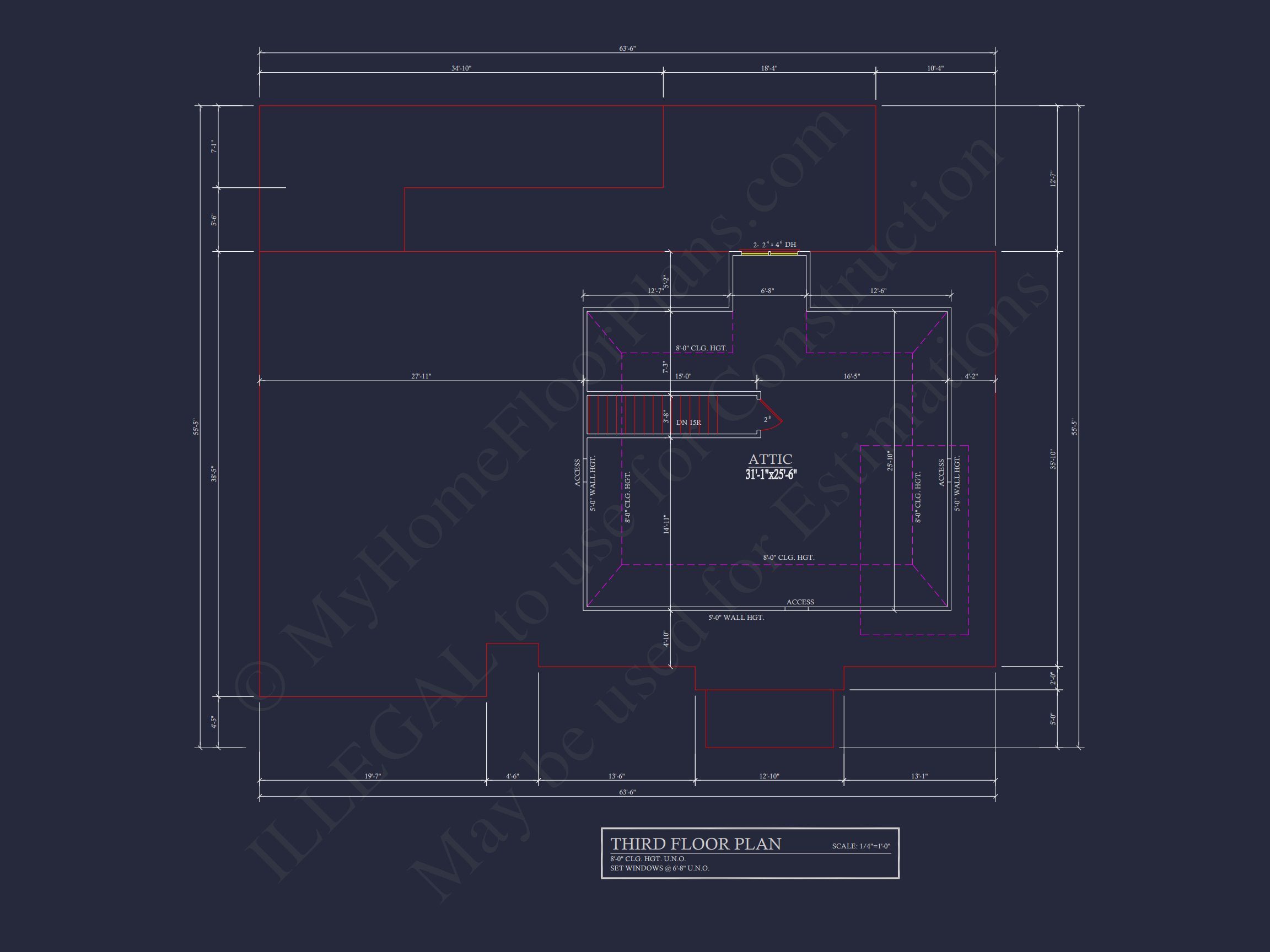 Modern Suburban house Plan with 2 Floors,CAD Designs & More