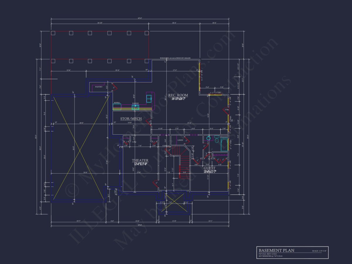 Modern Suburban house Plan with 2 Floors, CAD Designs & More