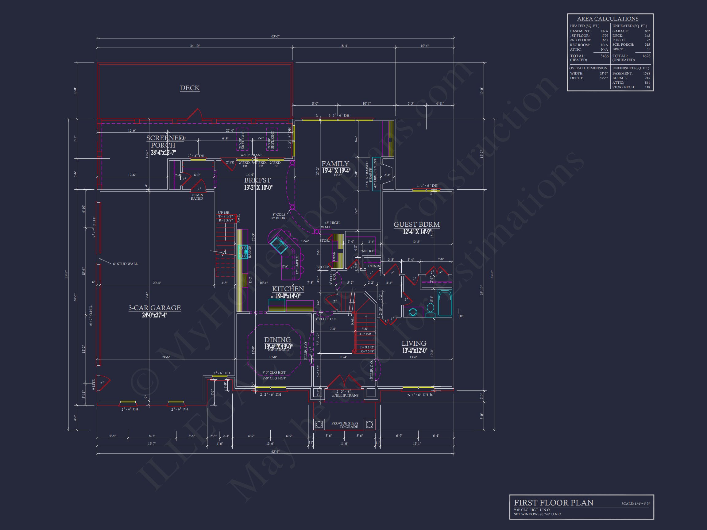 Modern Suburban house Plan with 2 Floors,CAD Designs & More