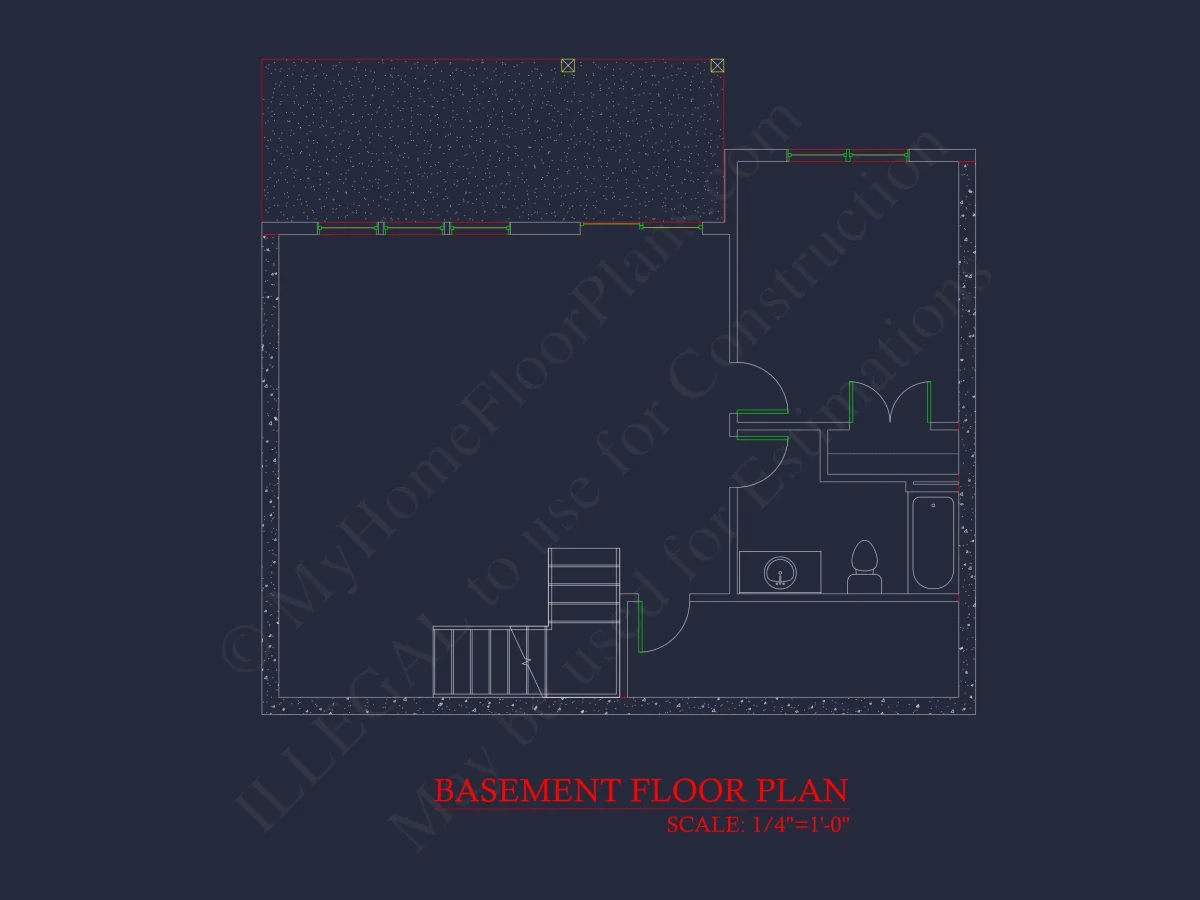 Modern Suburban house Plan with 2-Story CAD Blueprint Designs