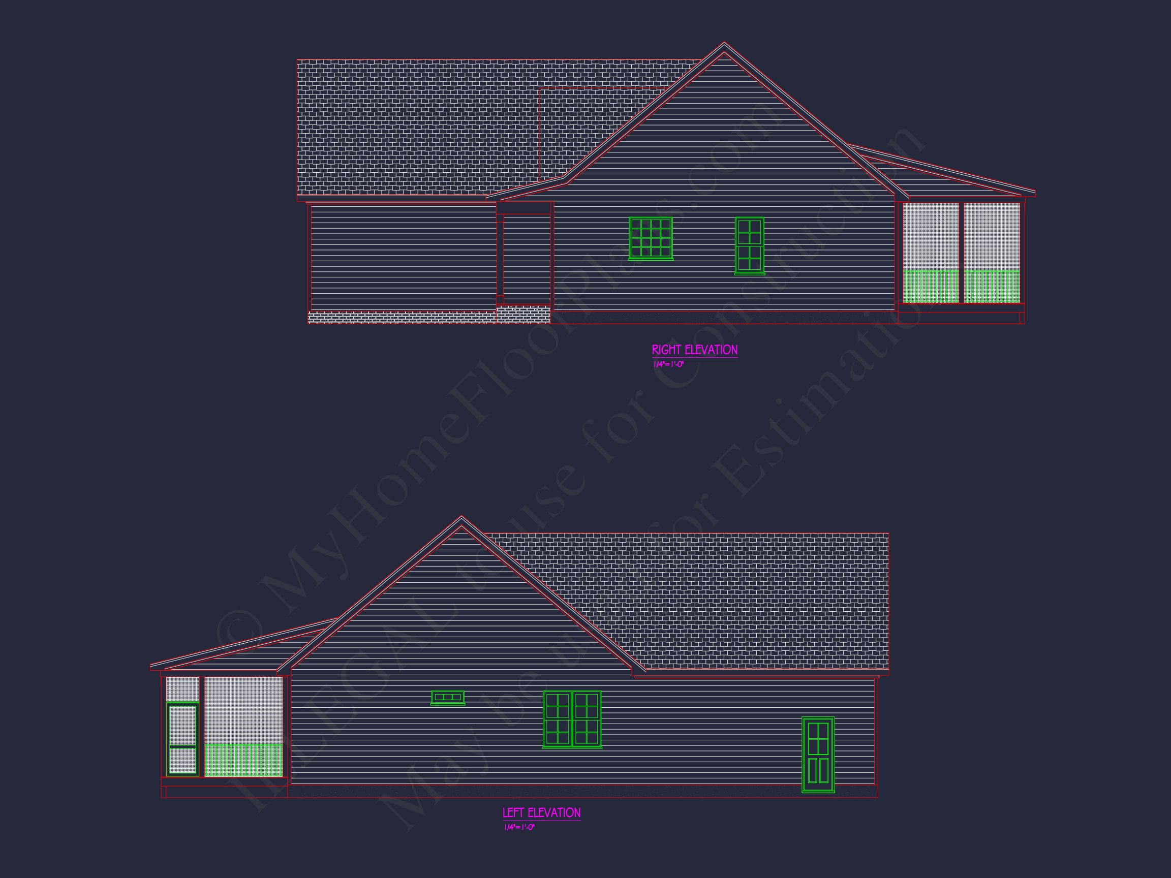 Modern Suburban house Plan with 3 Bedrooms and Open Floor Plan