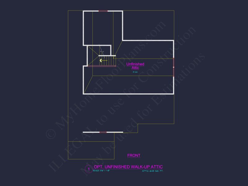 Modern Suburban house Plan with 4 Bedrooms and CAD Designs