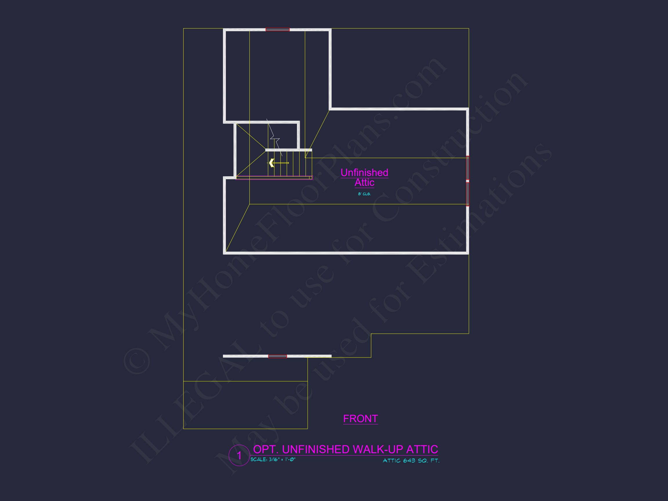 Modern Suburban house Plan with 4 Bedrooms and CAD Designs
