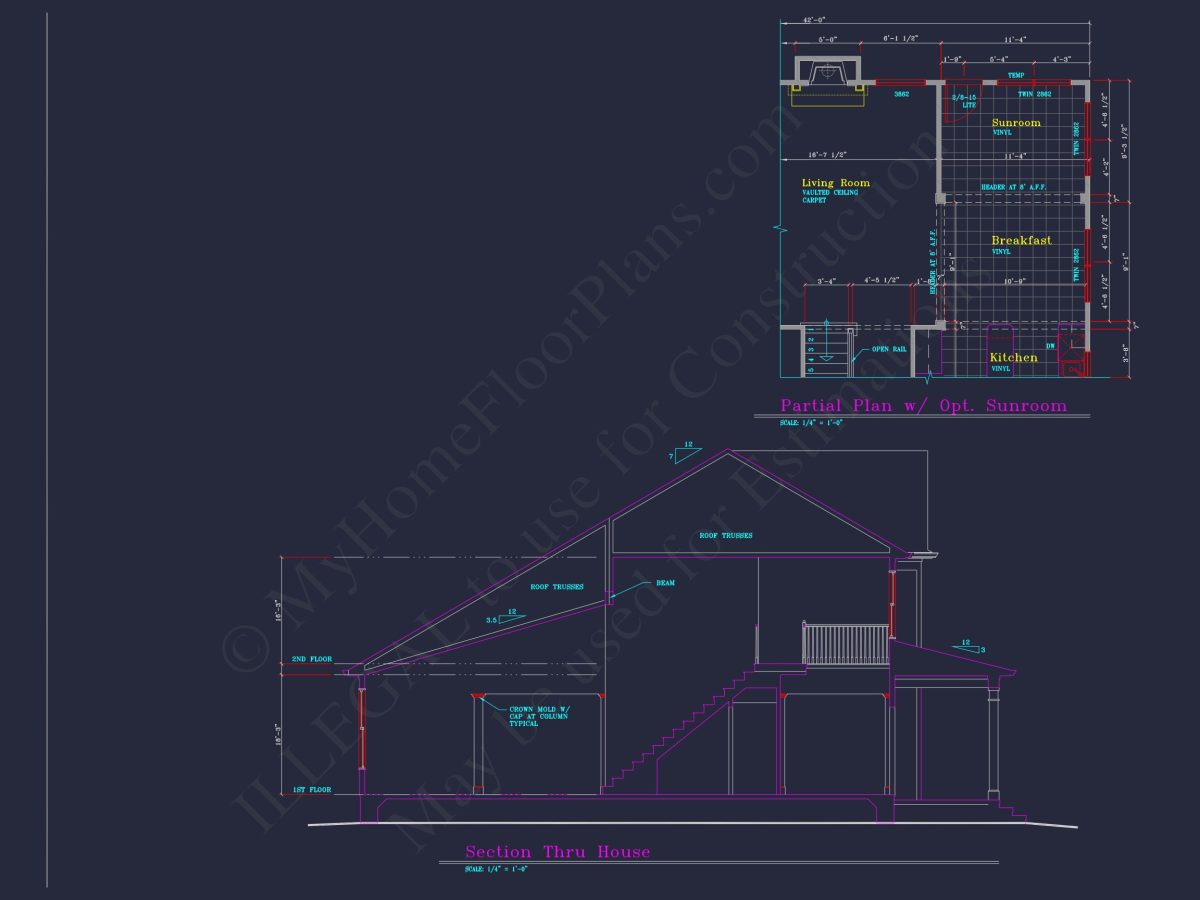 Modern Suburban house Plan with 4 Bedrooms and Spacious Layout