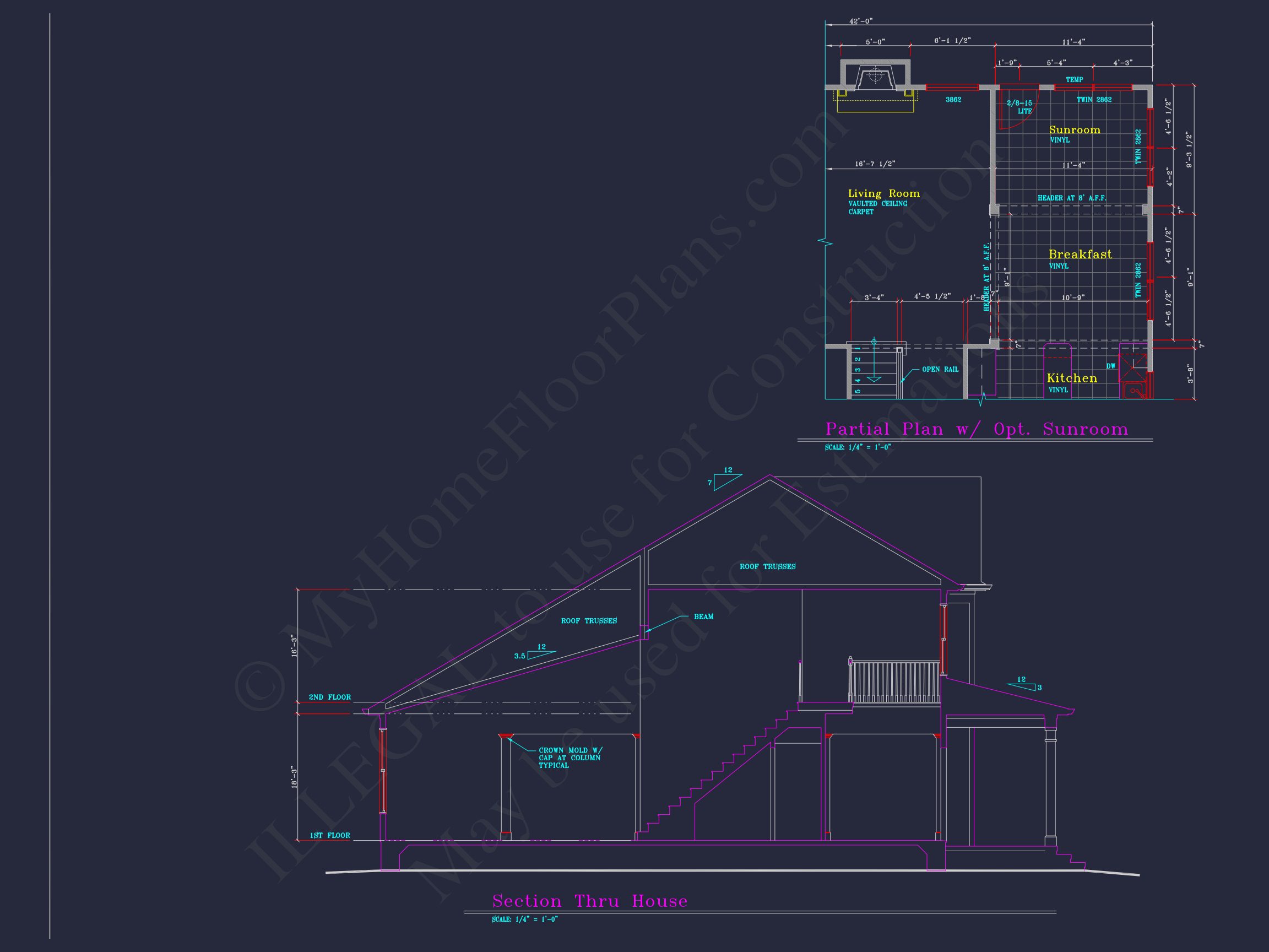 Modern Suburban house Plan with 4 Bedrooms and Spacious Layout