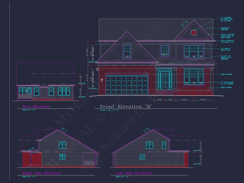 Modern Suburban house Plan with 4 Bedrooms and Spacious Layout