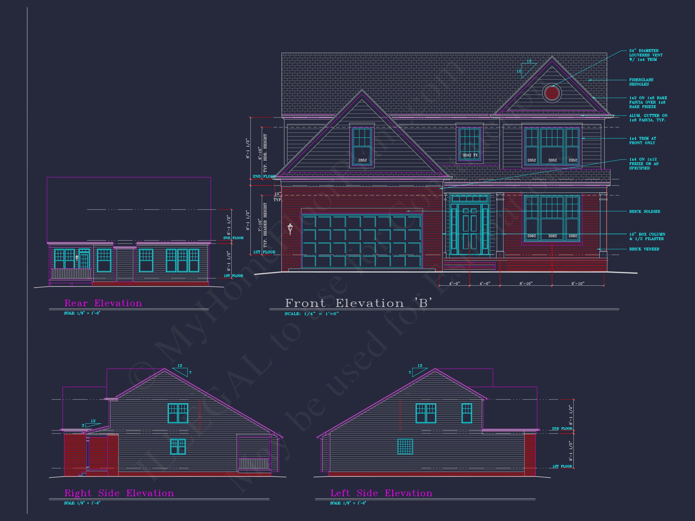 Modern Suburban house Plan with 4 Bedrooms and Spacious Layout