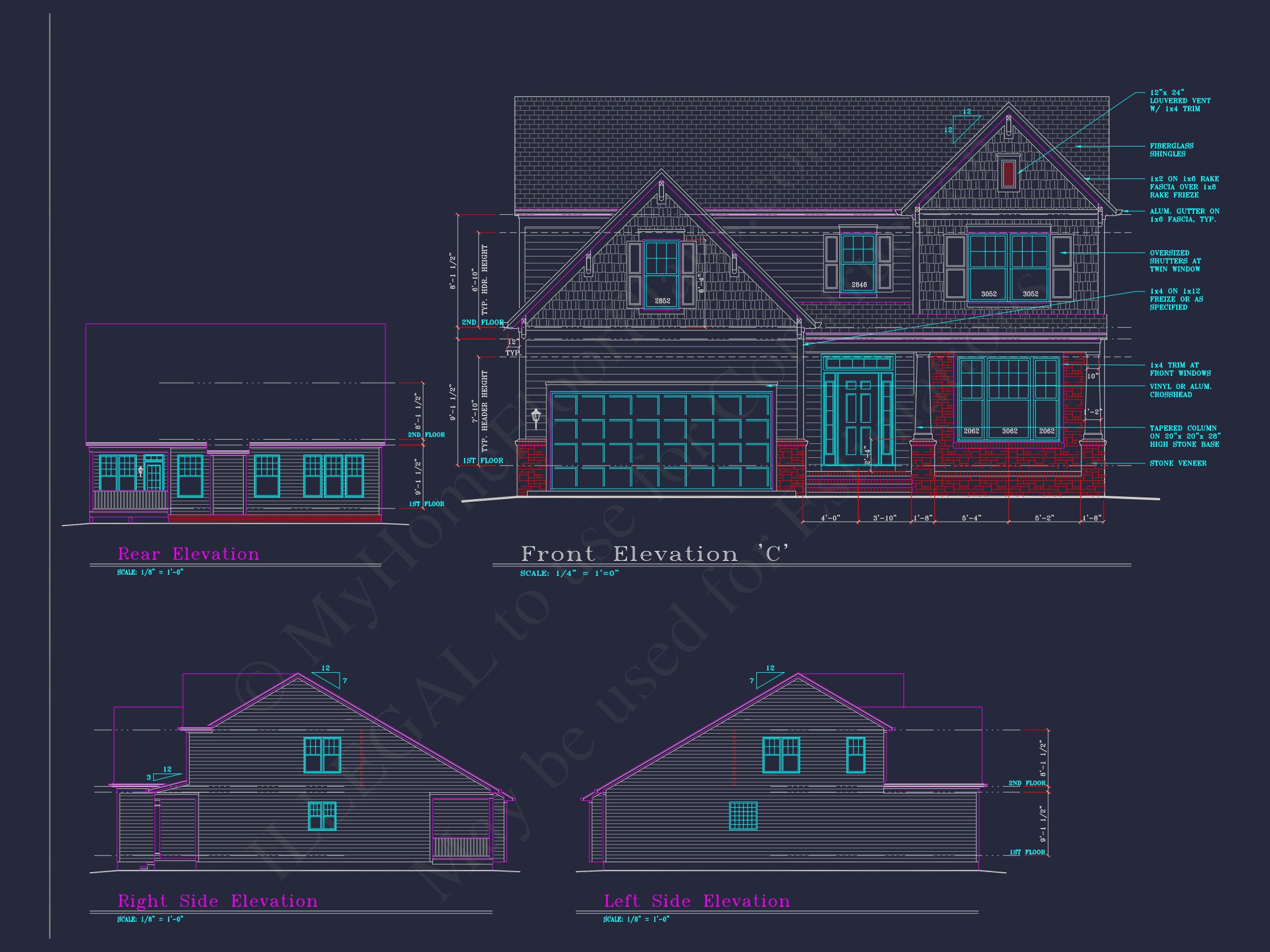 Modern Suburban house Plan with 4 Bedrooms and Spacious Layout