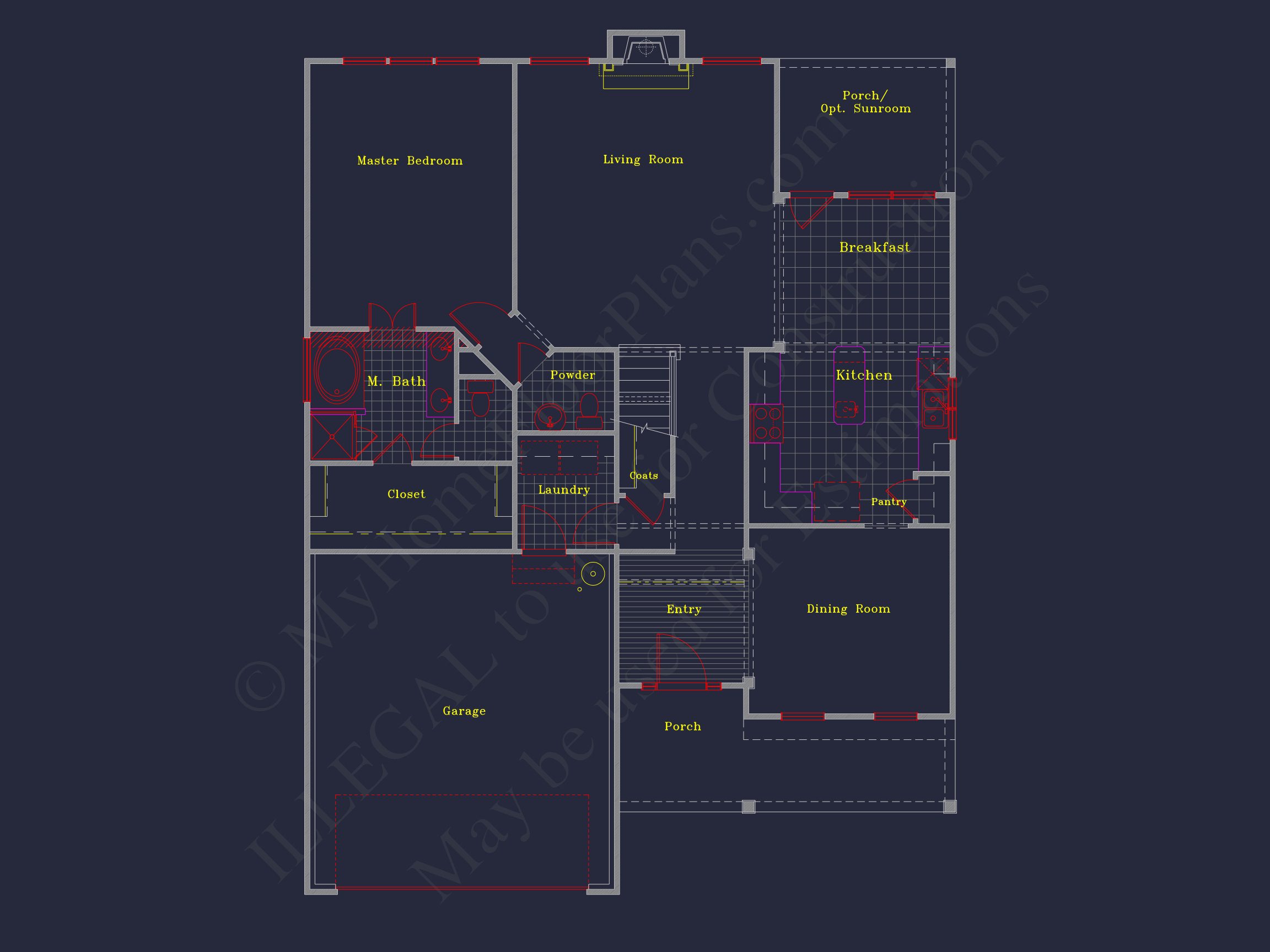 Modern Suburban house Plan with 4 Bedrooms and Spacious Layout