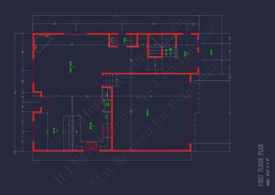 Modern Suburban house Plan with CAD Blueprints & Floor Designs