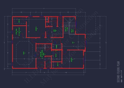 Modern Suburban house Plan with CAD Blueprints & Floor Designs