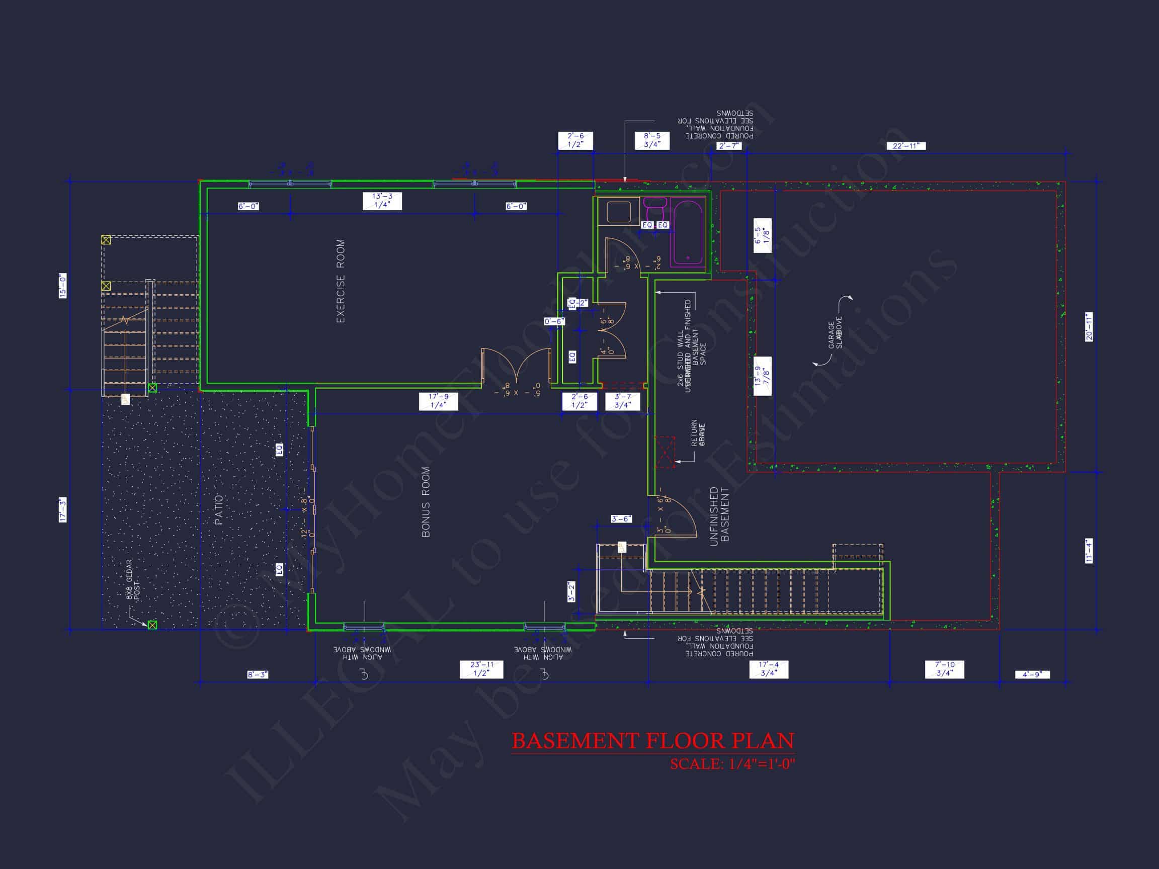 Modern Suburban house Plan with CAD Designs and 2 Floors