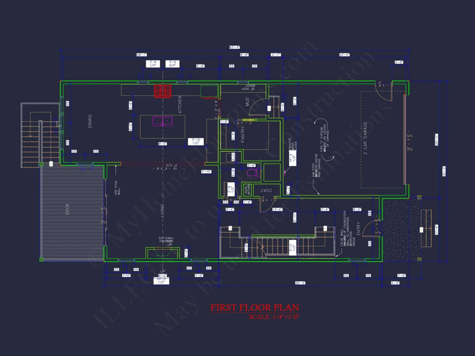 Modern Suburban house Plan with CAD Designs and 2 Floors