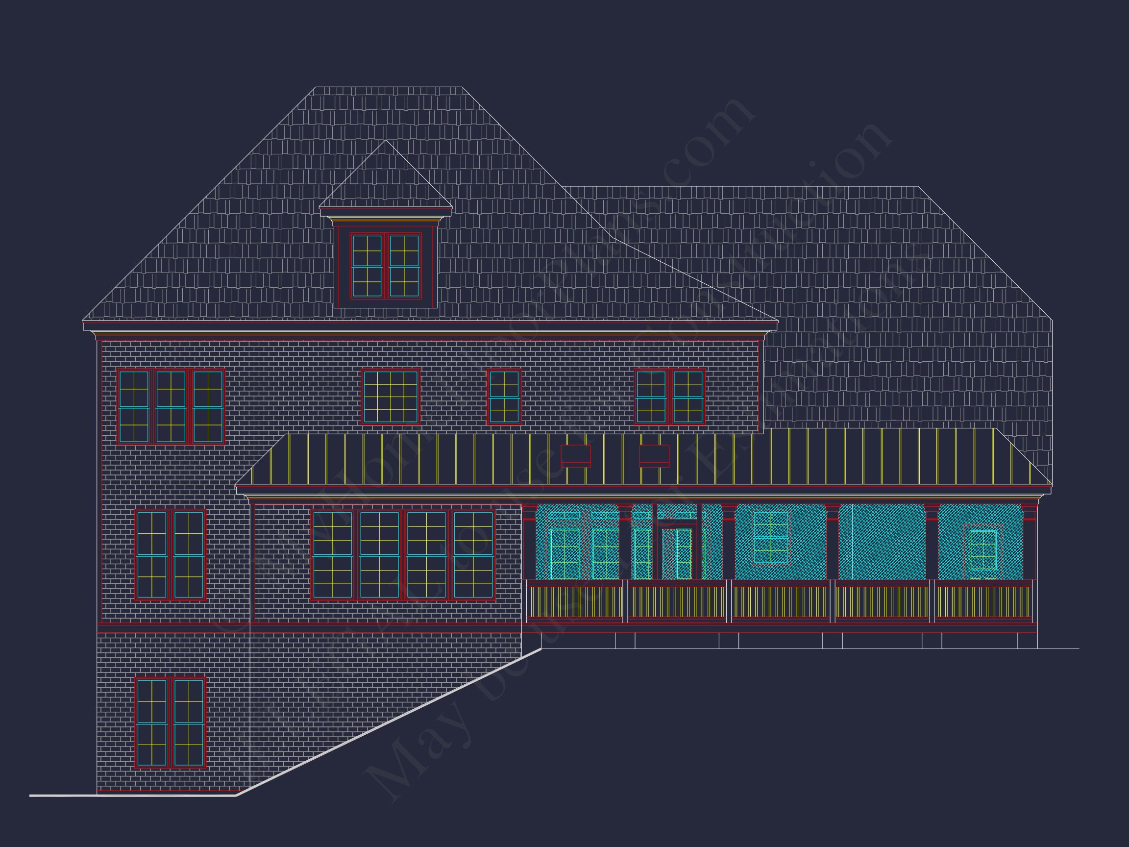 Modern Suburban house Plan with 2 Floors,CAD Designs & More
