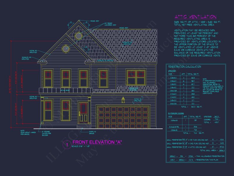 Modern Suburban house Plan with 4 Bedrooms and CAD Designs