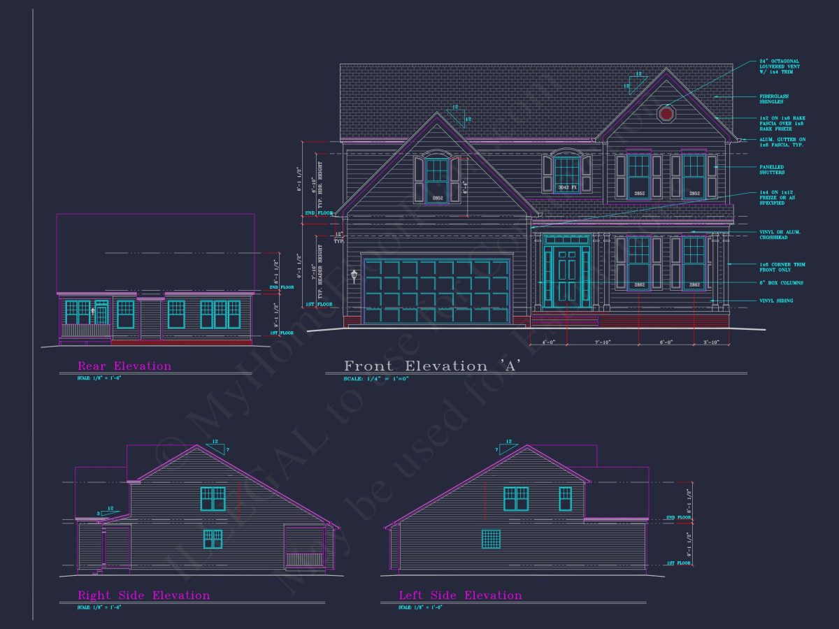 Modern Suburban house Plan with 4 Bedrooms and Spacious Layout