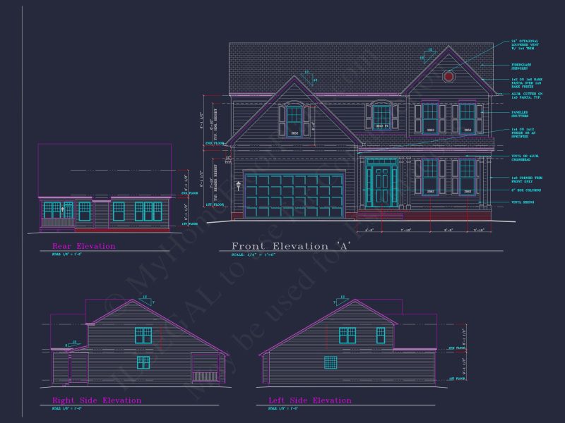 Modern Suburban house Plan with 4 Bedrooms and Spacious Layout