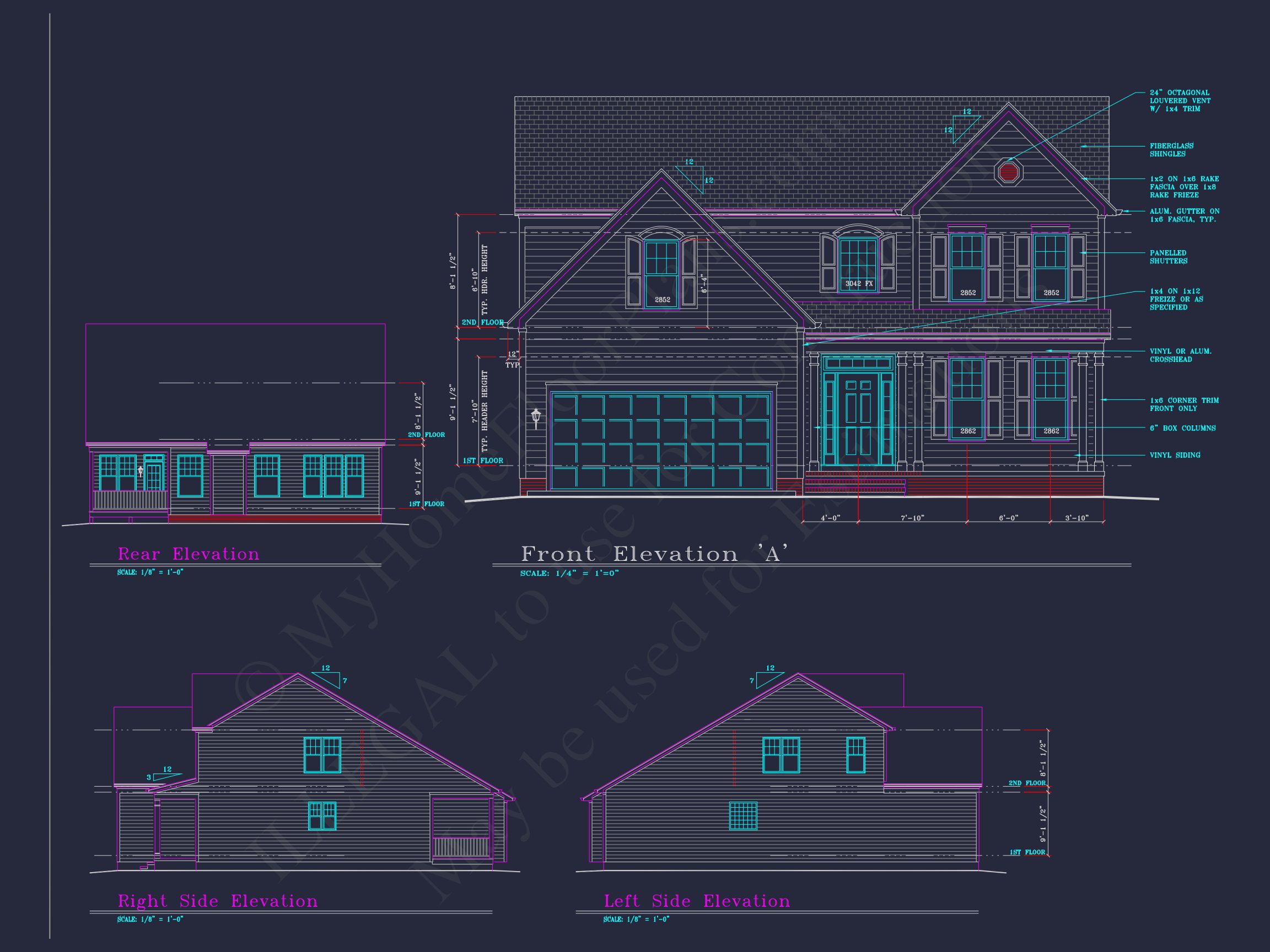 Modern Suburban house Plan with 4 Bedrooms and Spacious Layout