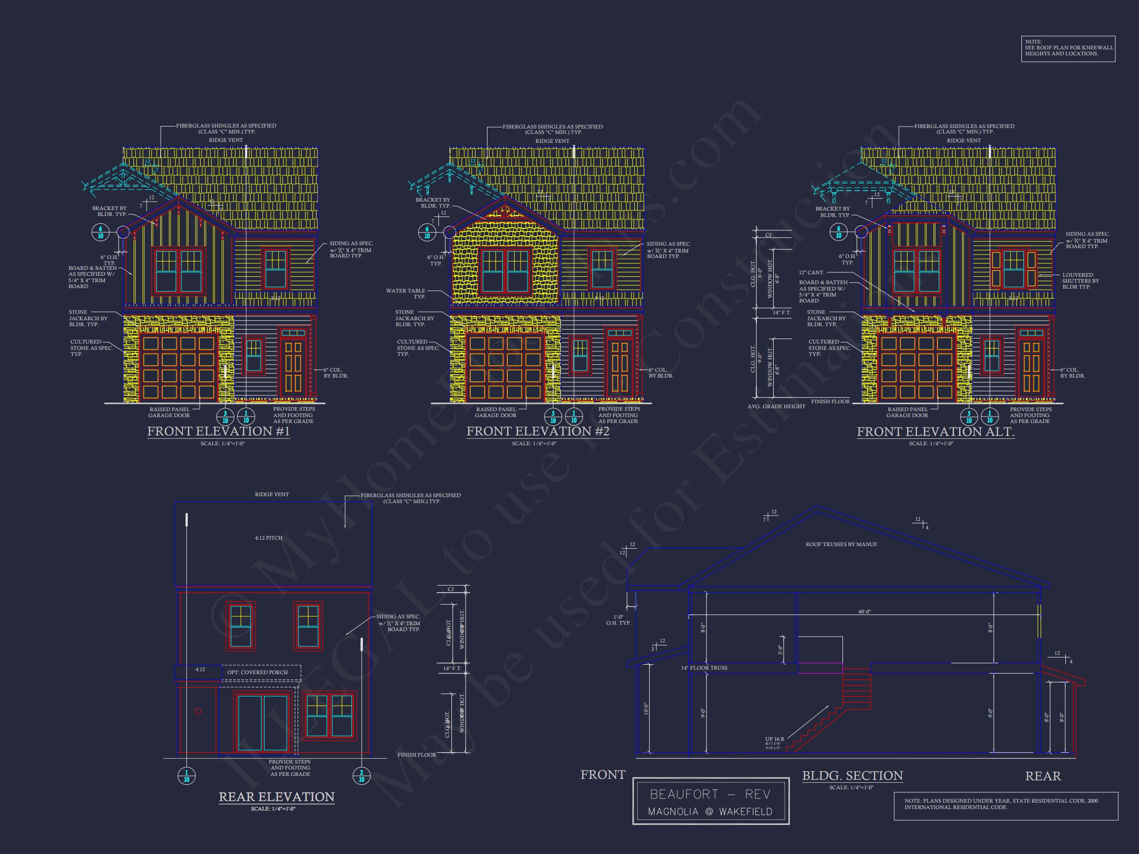 2-Story CAD Designs & Blueprint