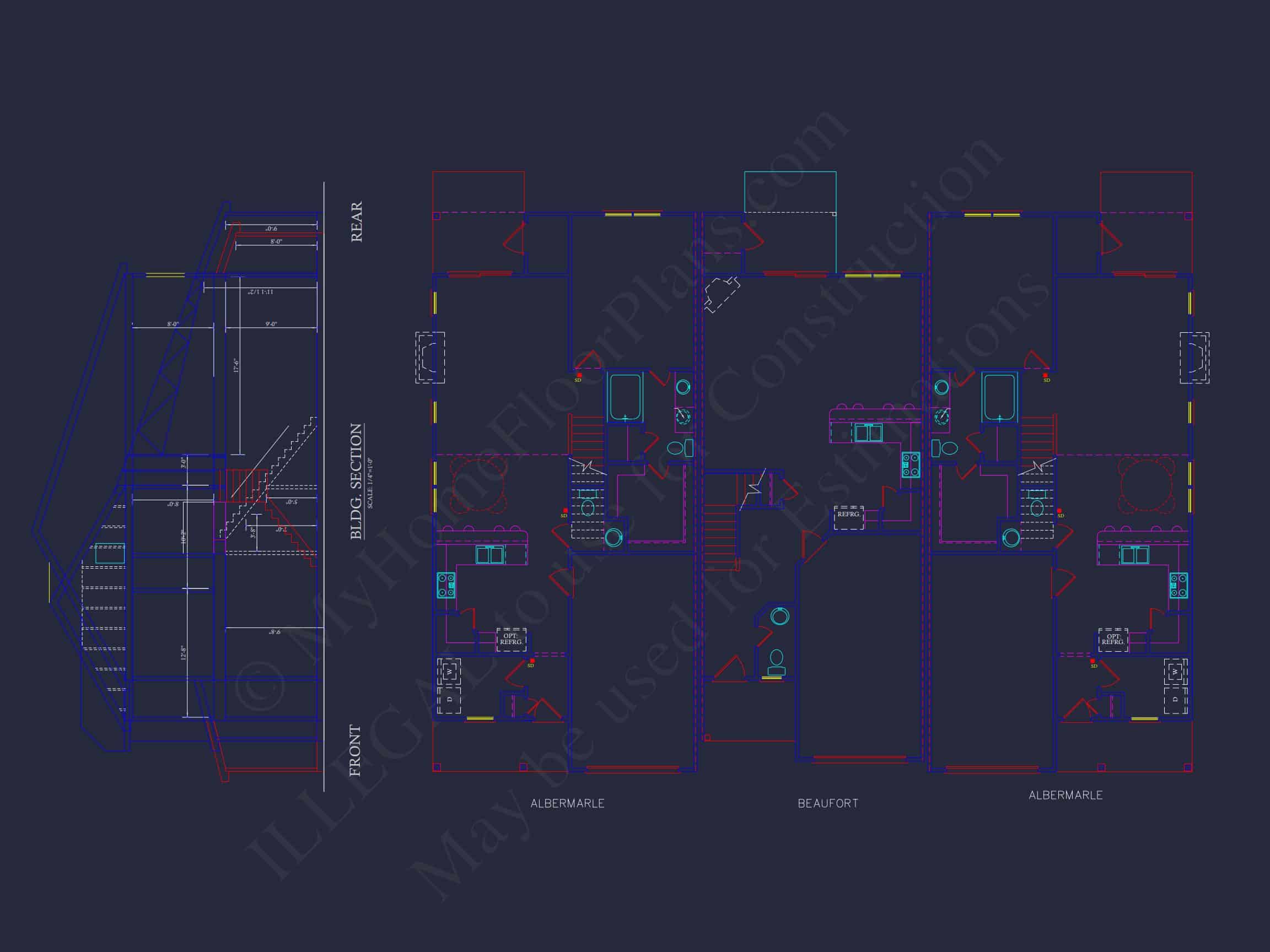 2-Story CAD Designs & Blueprint