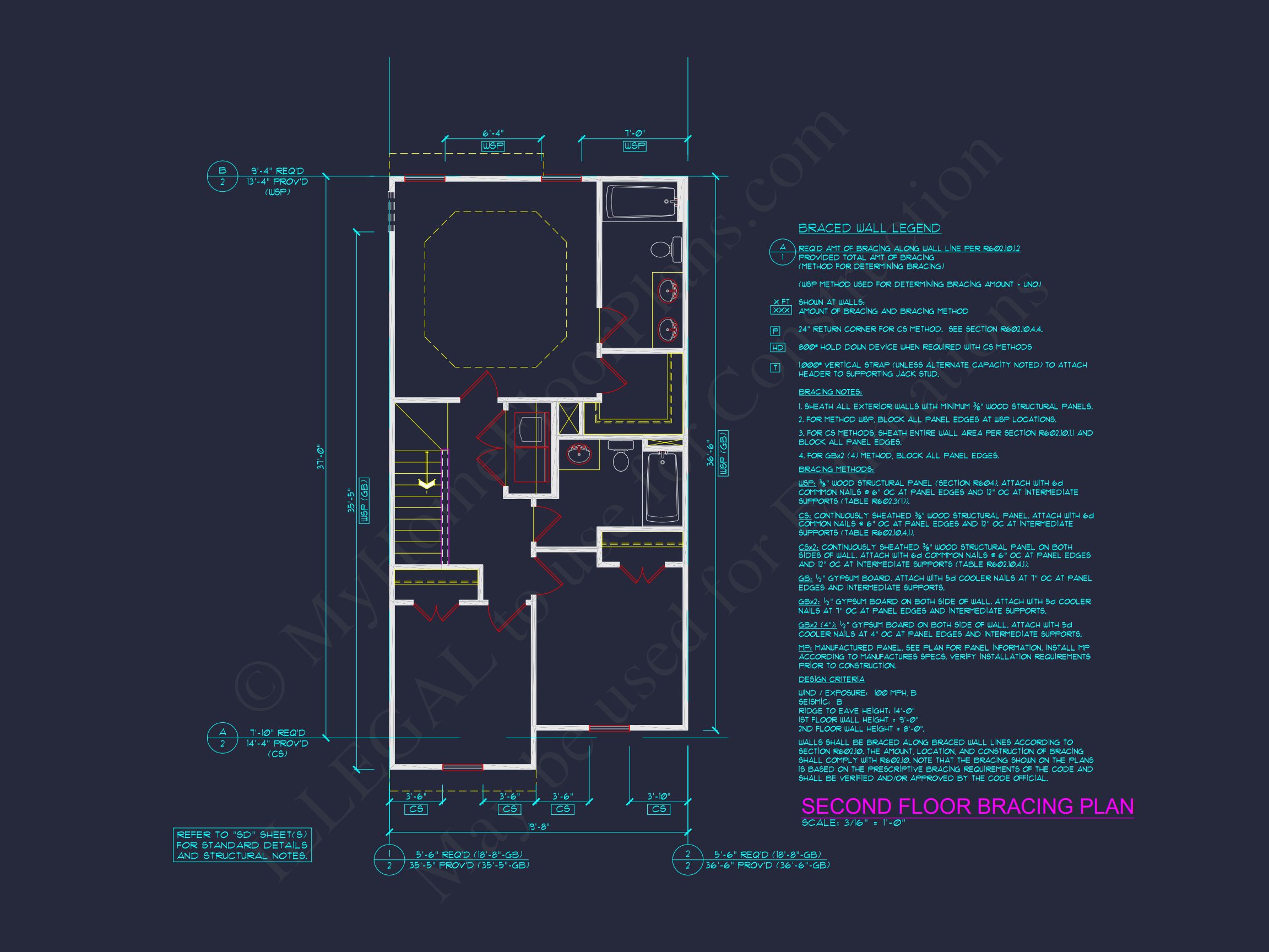 Modern Townhome Plan: Stunning 6-Unit Floor and Design Blueprint
