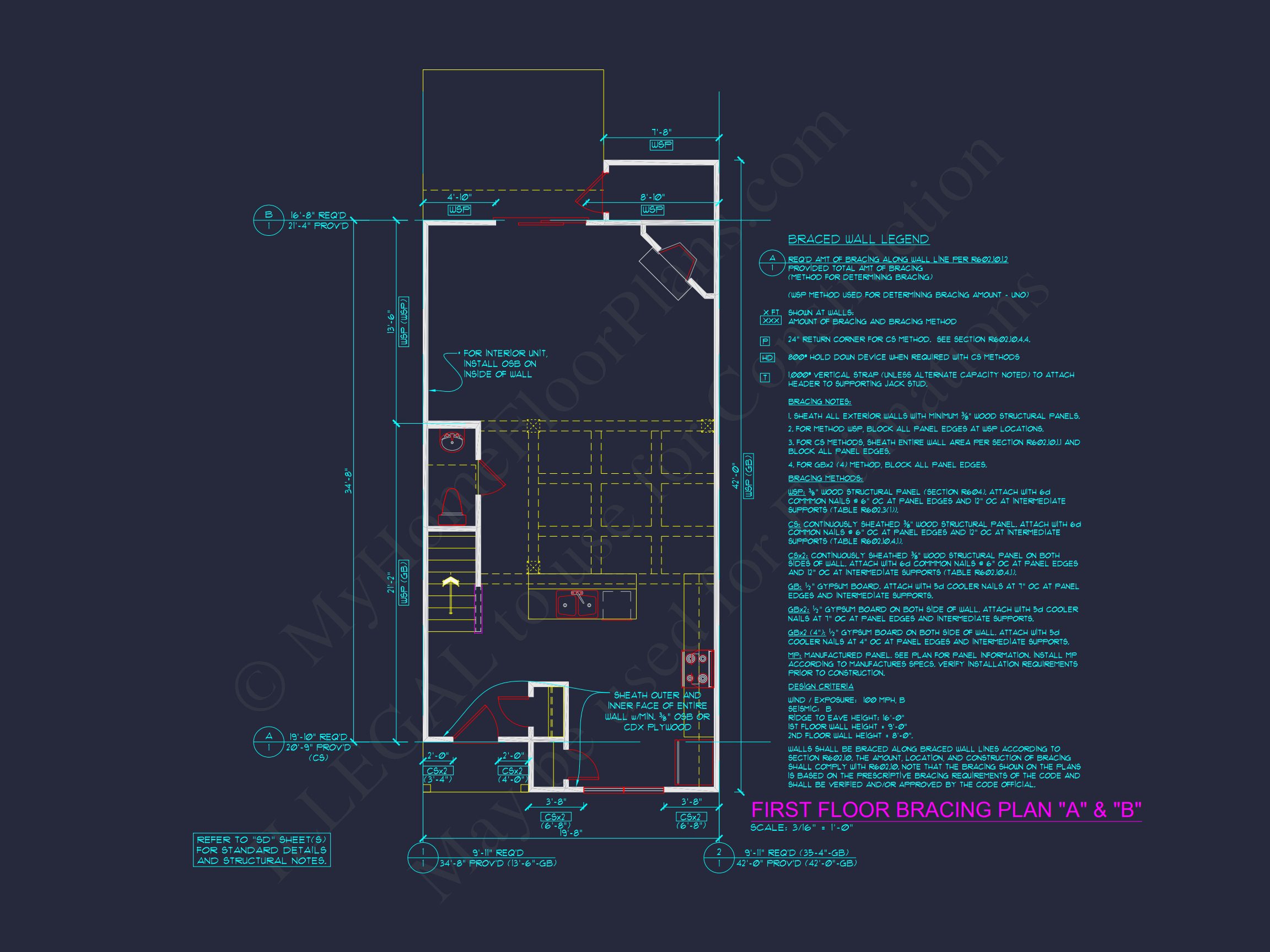 Modern Townhome Plan: Stunning 6-Unit Floor and Design Blueprint