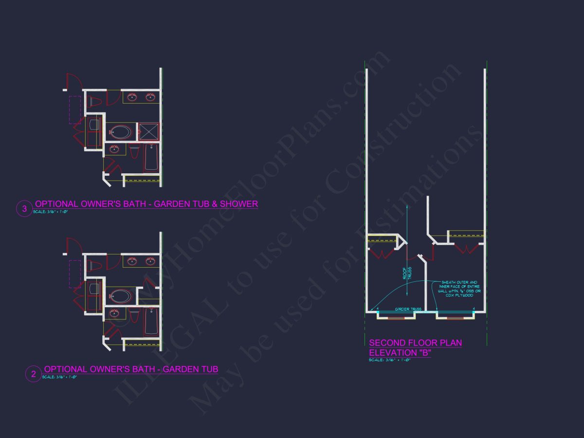 Modern Townhome Plan: Stunning 6-Unit Floor and Design Blueprint